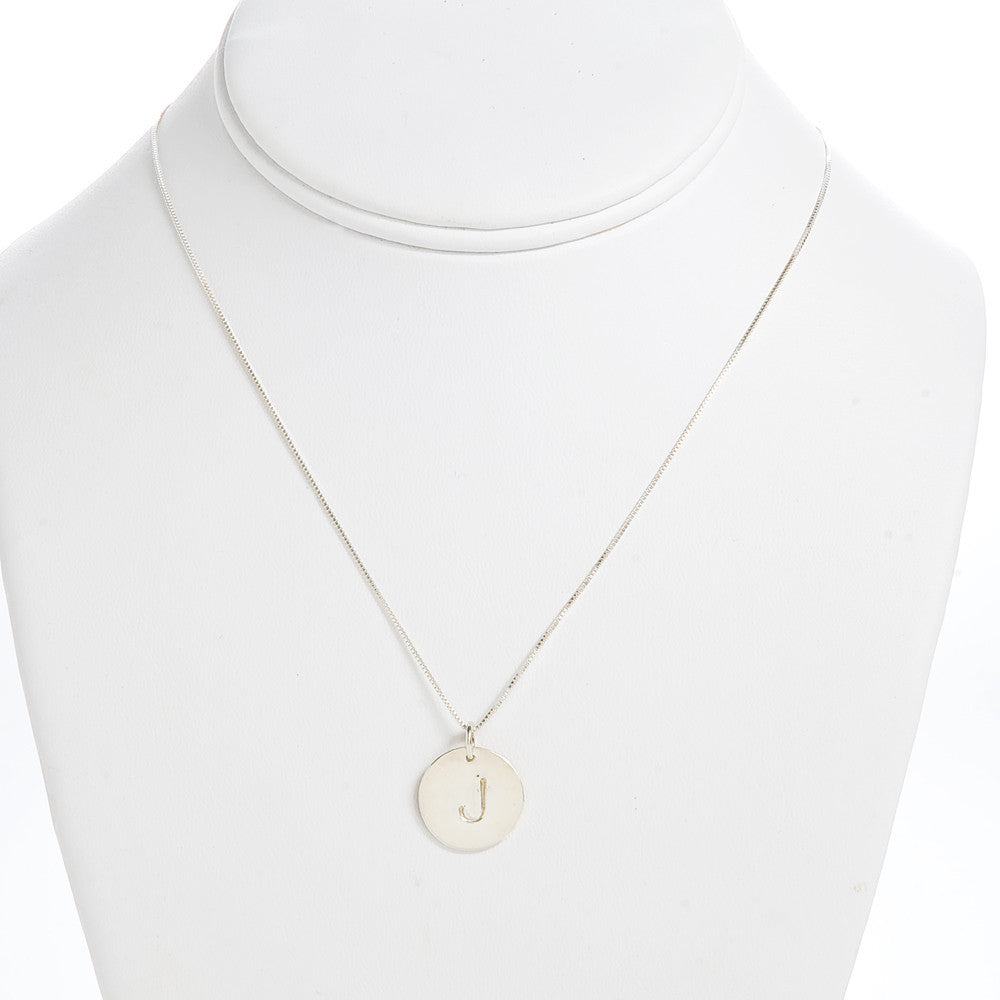 Coin Initial Necklace