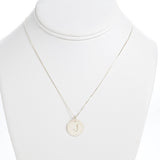 Coin Initial Necklace