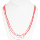 Day-Glo Dangle Necklace--Pop of Pink