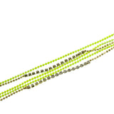 Day-Glo Dangle Necklace--Fluor Yellow