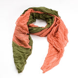 Dottie Scarf--Sage/Tangerine